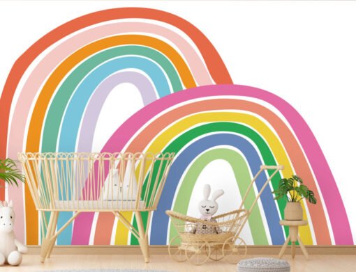 Fun Colors Rainbow Wallpaper Mural-