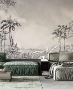 Black and White Charcoal Pencil Wallpaper Mural