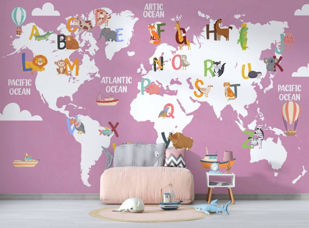 Educational Kids Nursery Wallpaper Mural