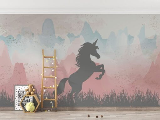 Unicorn Pattern Wallpaper Mural
