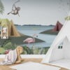 Lakeside Campground Wallpaper Mural