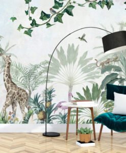 Animals Tropical Garden Wallpaper Mural
