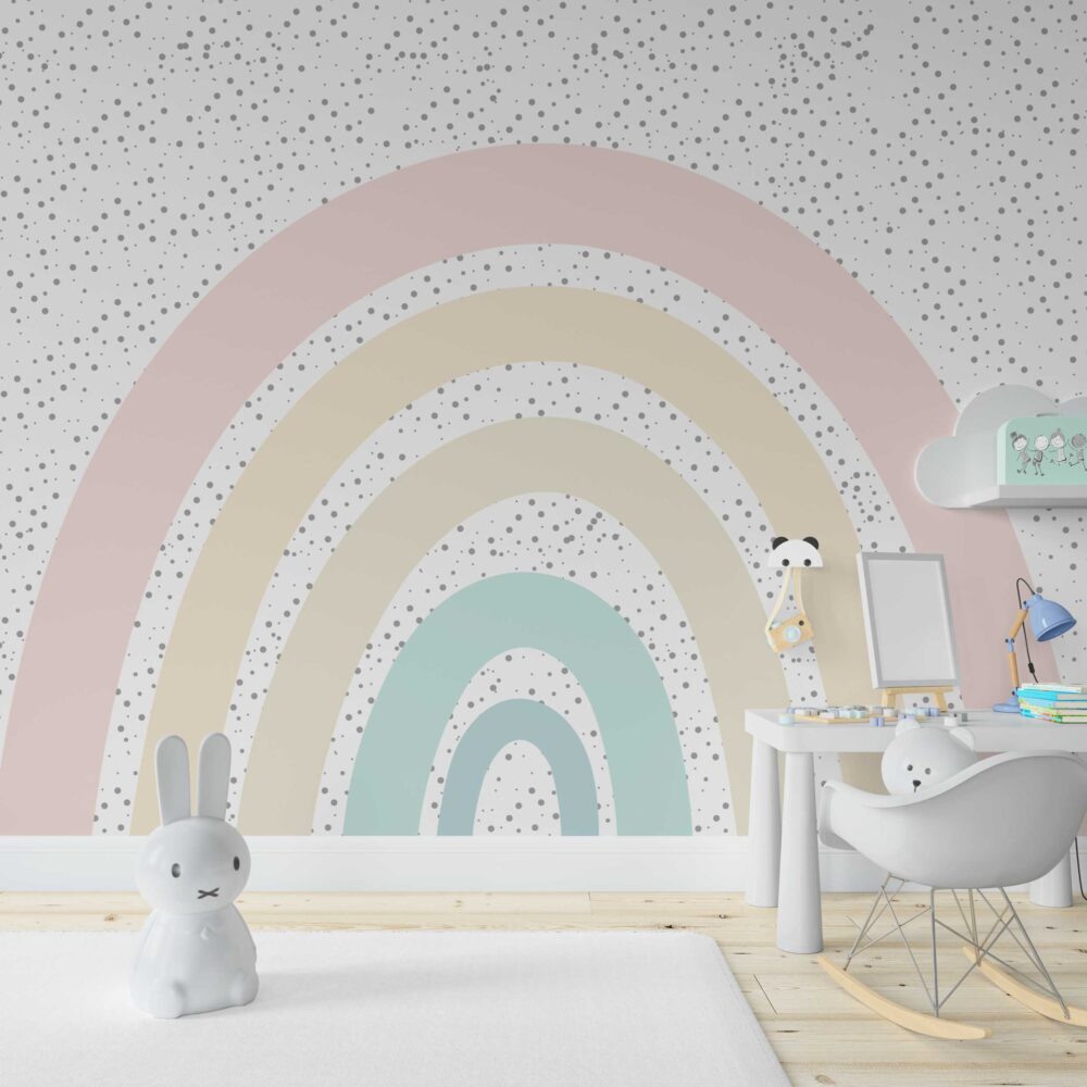 Soft Large Rainbow Wall Wallpaper Mural