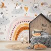 Cats in the Rainbow Wallpaper Mural