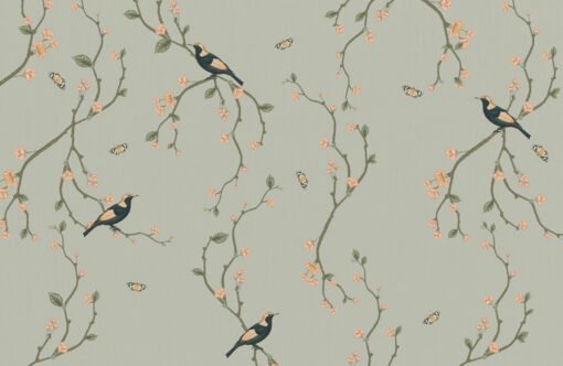 Birds on Branch Wallpaper Mural