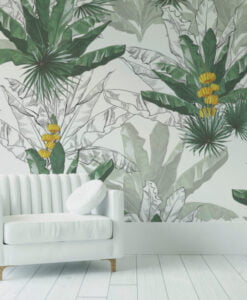 Banana Leaf Tropical Wallpaper Mural