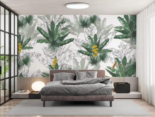 Banana Leaf Tropical Wallpaper Mural