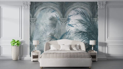 Botanical Modern Bedroom Wallpaper Mural