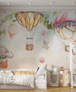 Balloons Animals Kids Wallpaper Mural