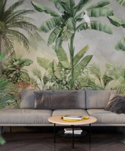 Exotic Living Room Wallpaper Mural