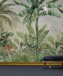 Exotic Living Room Wallpaper Mural