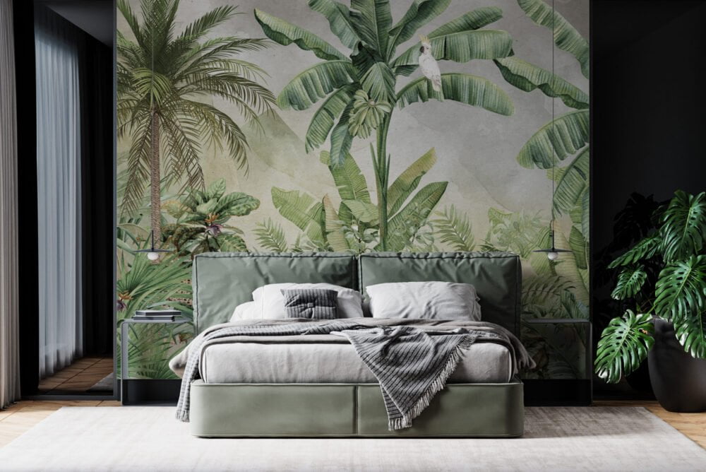 Exotic Living Room Wallpaper Mural