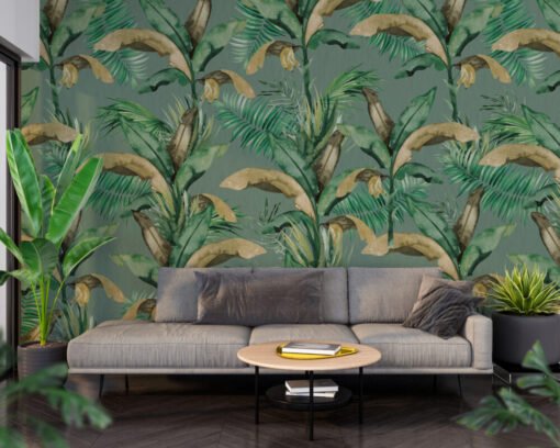 Boho Banana Tree Wallpaper Mural