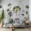 Tropical Animals In The Jungle Wallpaper Mural
