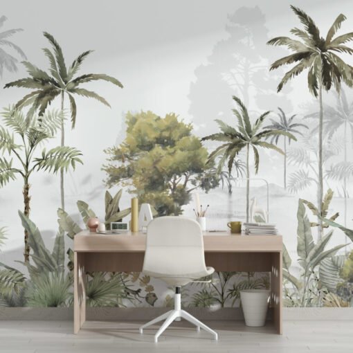 Tropical Palm Trees Wallpaper Mural