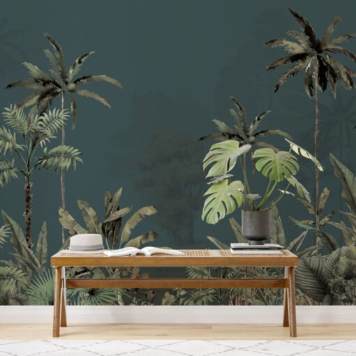 Jungle Palm Trees Wallpaper Mural