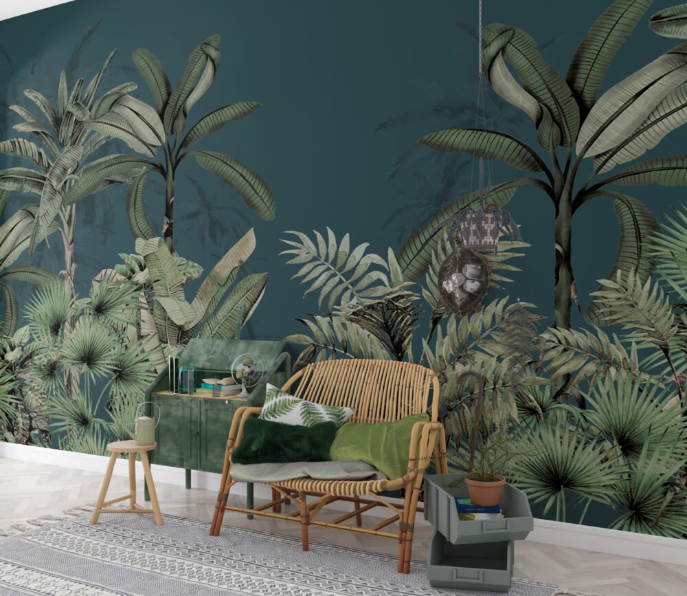 Jungle Scenery Wallpaper Mural | Silk Interiors Wallpaper Australia