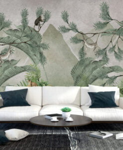 Tropical Rainforest Trees Wallpaper Mural
