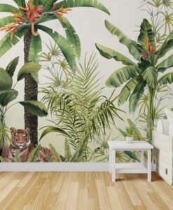 Tropical Leaves Jungle Wallpaper Mural