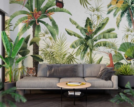Tropical Leaves Jungle Wallpaper Mural
