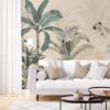 Palms and Jungle Animals Wallpaper Mural