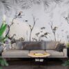 Parrots on Branches Wallpaper Mural