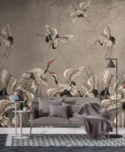 Stork Infestation Wallpaper Mural