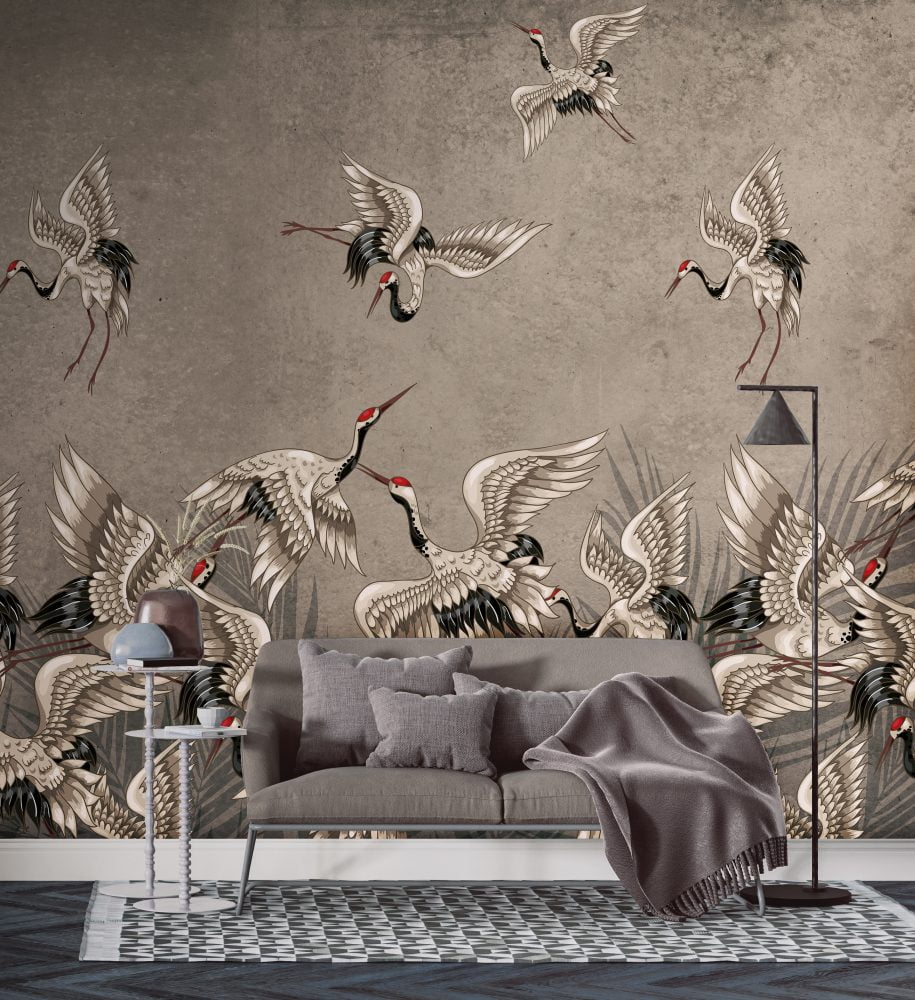 Stork Infestation Wallpaper Mural