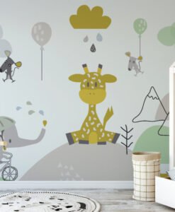 Cute Animals Kids Wallpaper Mural