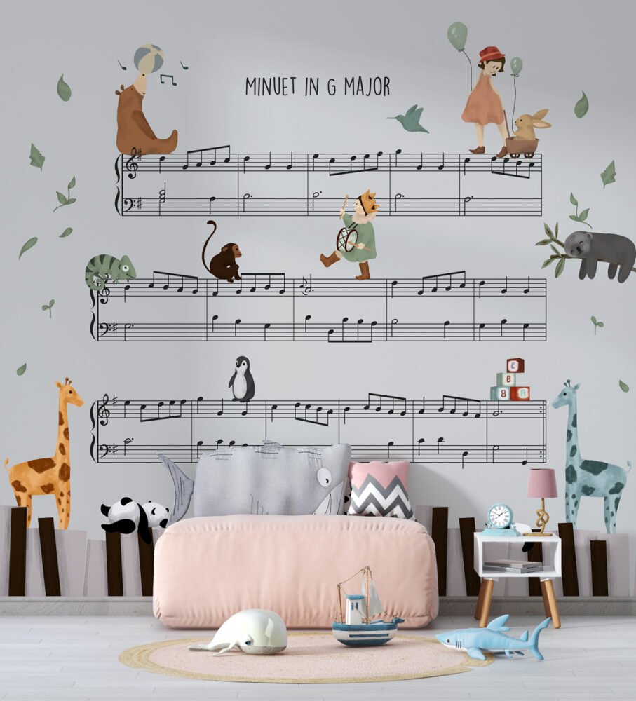 Animals Kids Room Wallpaper Mural