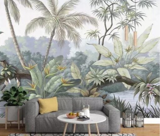 Tropical Tree in the Jungle Wallpaper Mural
