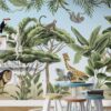 Tropical Animal For Kids Wallpaper Mural