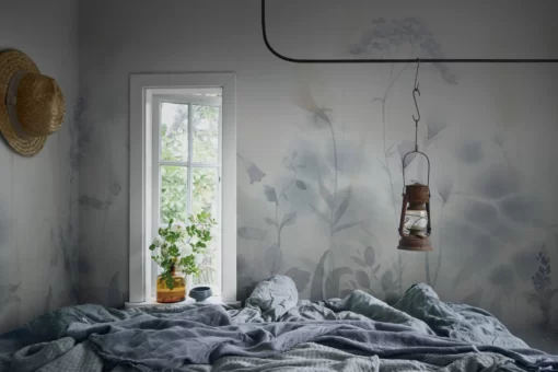 Vilda Wallpaper by Sandberg in Misty Blue