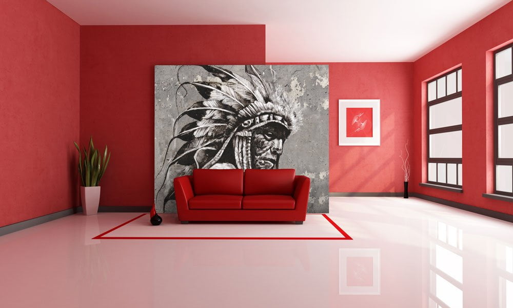 Native American Portrait Wallpaper Mural