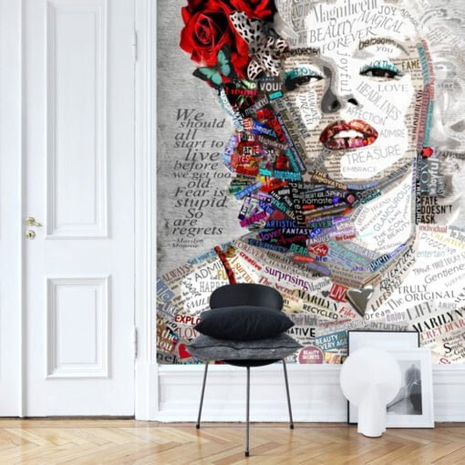 Marilyn Monroe Wall Wallpaper Mural