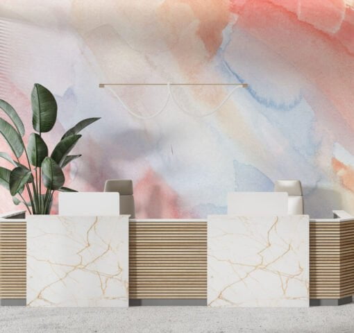 Gradient Watercolor Pattern Wallpaper Mural