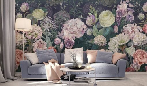 Big Rose Living Room Wallpaper Mural