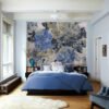 Blue Roses Wallpaper Oil Painting Wallpaper Mural