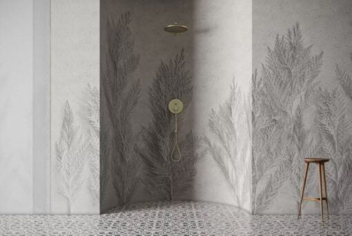 3D Looking White Leaves Wallpaper Mural