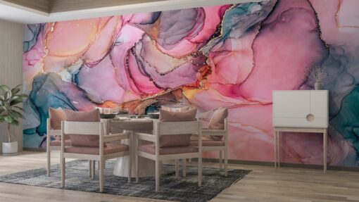 Vivid Color Marble Design Wallpaper Mural