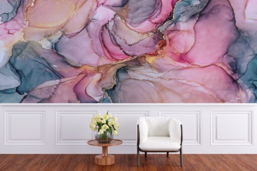 Vivid Color Marble Design Wallpaper Mural