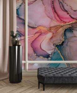 Vivid Color Marble Design Wallpaper Mural