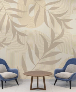 Soft Leaves Wallpaper Mural
