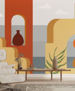 Patterns Seascape Wallpaper Mural