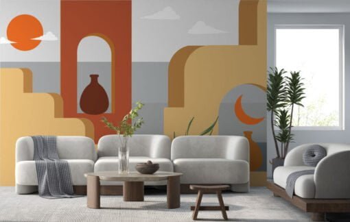 Patterns Seascape Wallpaper Mural