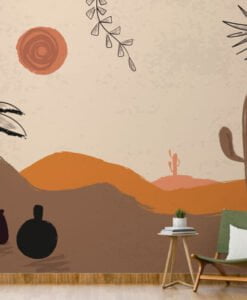 Desert Landscape Tones Wallpaper Mural