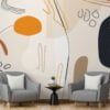 Abstrack Boho Toned Patterns Wallpaper Mural