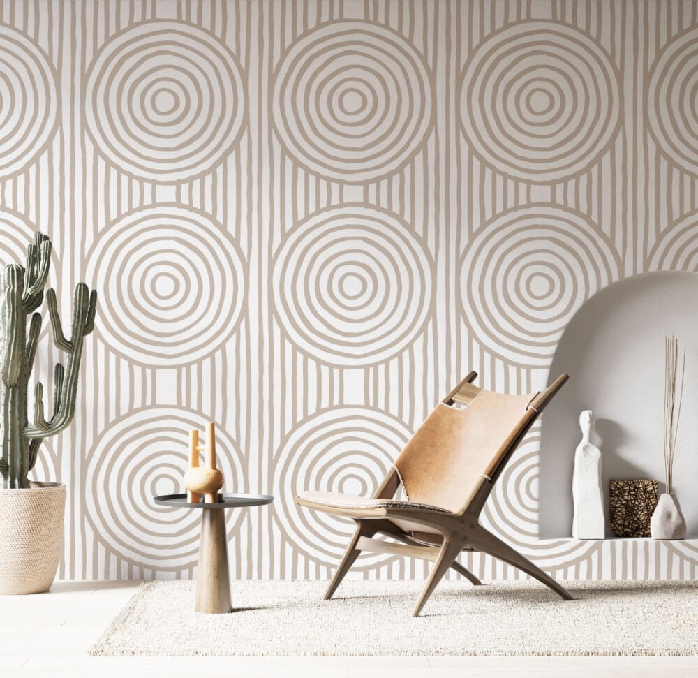 Geometric Bohemian Pattern 3D Wallpaper Mural