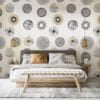 Round Soft Patterned Wallpaper Mural