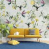 Lemon Tree and Birds Wallpaper Mural